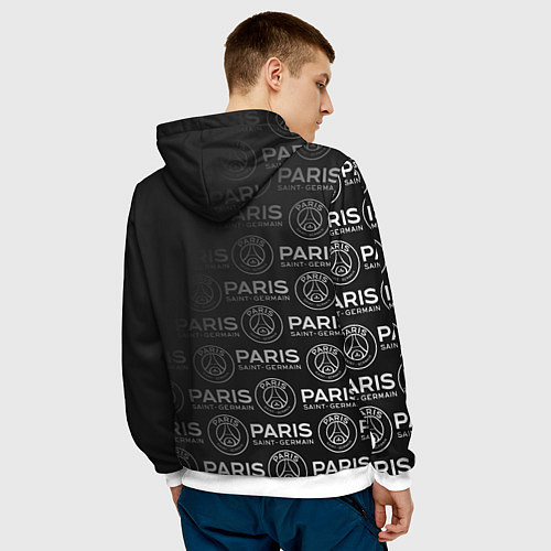 Мужская толстовка ФК ПСЖ PARIS SAINT GERMAIN / 3D-Белый – фото 4