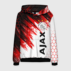 Толстовка-худи мужская FC AJAX AMSTERDAM ФК АЯКС, цвет: 3D-черный