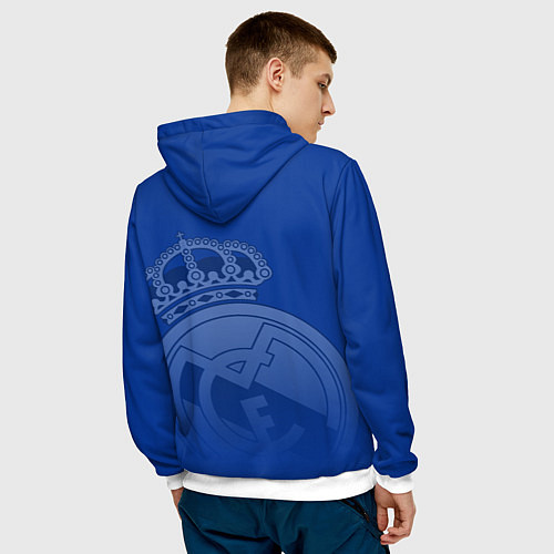 Мужская толстовка REAL MADRID РЕАЛ МАДРИД / 3D-Белый – фото 4