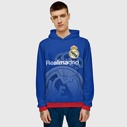 Толстовка-худи мужская REAL MADRID РЕАЛ МАДРИД, цвет: 3D-красный — фото 2