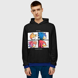 Толстовка-худи мужская Ringz band, цвет: 3D-синий — фото 2