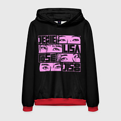 Мужская толстовка Black pink eyes