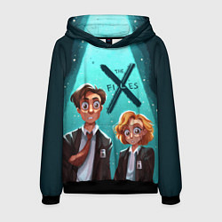 Мужская толстовка Fox Mulder and Dana Scully
