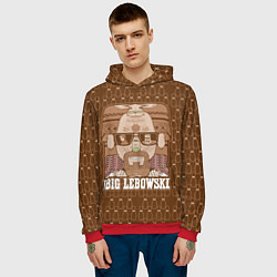 Толстовка-худи мужская The Big Lebowski, цвет: 3D-красный — фото 2