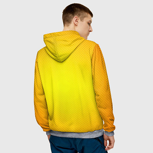 Мужская толстовка Волчара / 3D-Меланж – фото 4