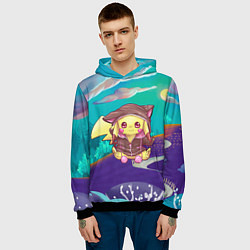 Толстовка-худи мужская Покемон в костюме, цвет: 3D-черный — фото 2