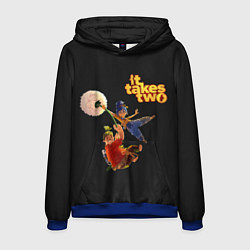 Толстовка-худи мужская It Takes Two Dandelion, цвет: 3D-синий