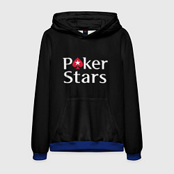 Толстовка-худи мужская Poker Stars, цвет: 3D-синий