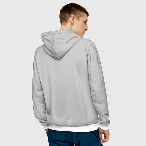 Мужская толстовка Арт Ророноа Зоро, One Piece / 3D-Белый – фото 4