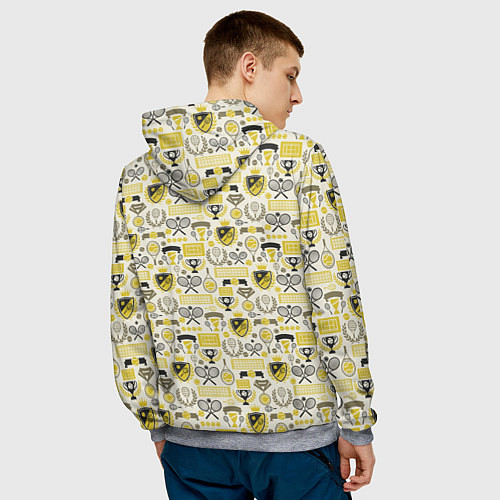 Мужская толстовка Кубок Дэвиса / 3D-Меланж – фото 4