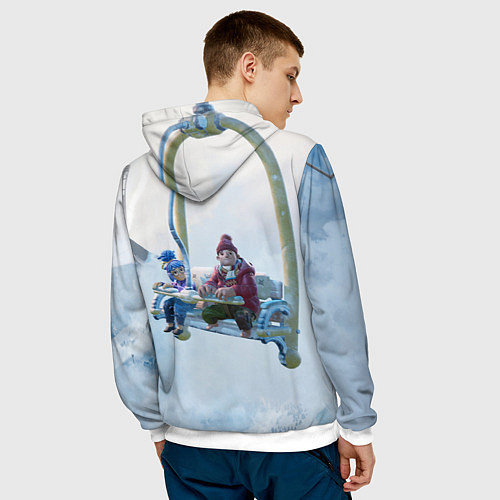 Мужская толстовка It Takes Two Коди и Мэй / 3D-Белый – фото 4