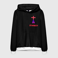 Толстовка-худи мужская STARBOY - The Weeknd, цвет: 3D-белый