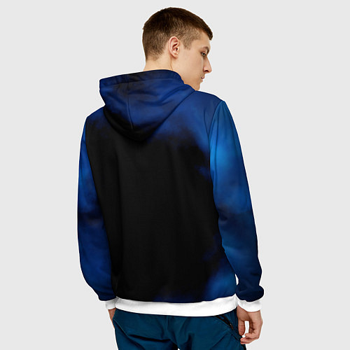 Мужская толстовка Винсмок Санджи One Piece / 3D-Белый – фото 4