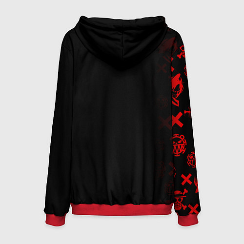 Мужская толстовка Взгляд Луффи One Piece / 3D-Красный – фото 2