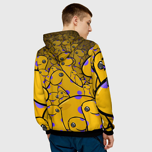 Мужская толстовка Nessy / 3D-Черный – фото 4