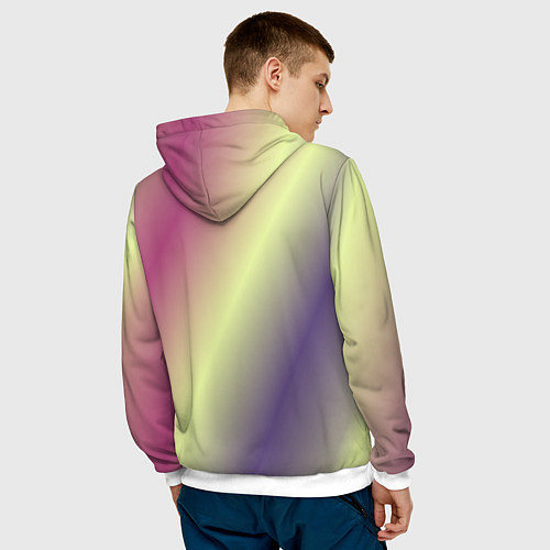 Мужская толстовка Настроение / 3D-Белый – фото 4