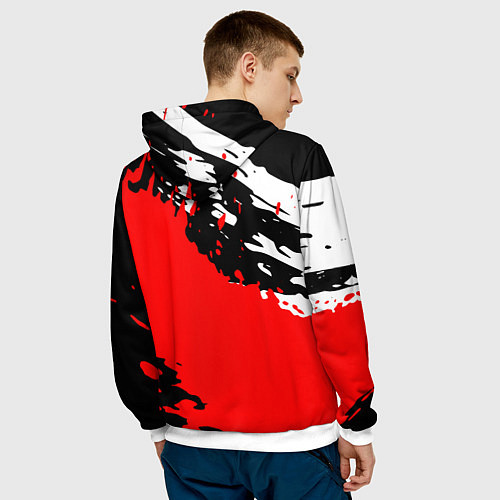 Мужская толстовка DUCATI ДУКАТИ ГРАНЖ / 3D-Белый – фото 4