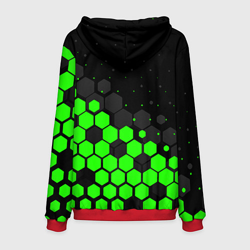 Мужская толстовка KAWASAKI КАВАСАКИ / 3D-Красный – фото 2