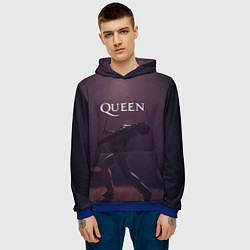 Толстовка-худи мужская Freddie Mercury Queen Z, цвет: 3D-синий — фото 2