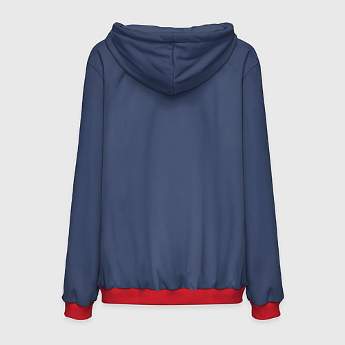 Мужская толстовка Милая Панда Sweet Panda / 3D-Красный – фото 2