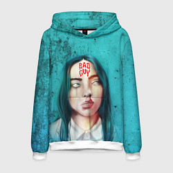 Толстовка-худи мужская BAD GUY BILLIE EILISH Z, цвет: 3D-белый