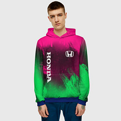 Толстовка-худи мужская NEON HONDA НЕОН ХОНДА, цвет: 3D-синий — фото 2