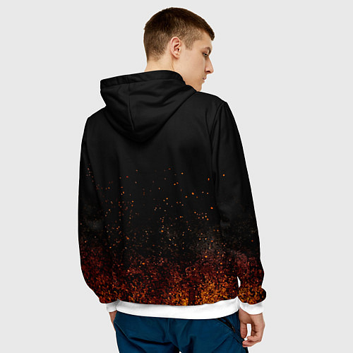 Мужская толстовка Сектор Газа Юра ХОЙ / 3D-Белый – фото 4