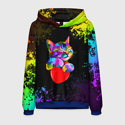 Мужская толстовка РАДУЖНЫЙ КОТИК RAINBOW KITTY