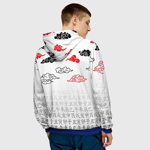 Мужская толстовка ДОРОРО DORORO ХЯККИМАРУ / 3D-Синий – фото 4