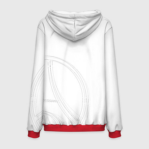 Мужская толстовка PSG Core Big Logo White New 202223 / 3D-Красный – фото 2