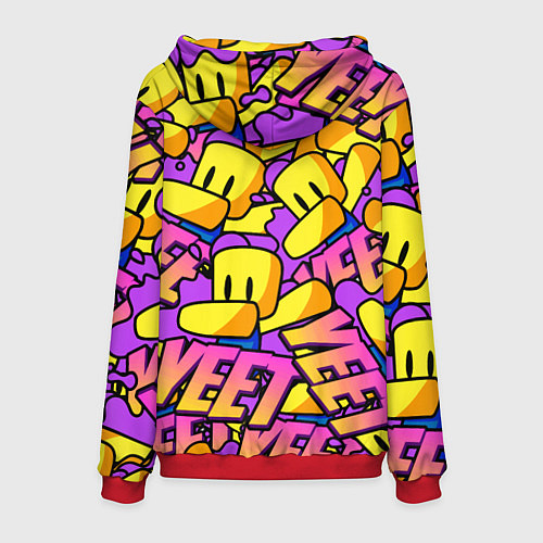 Мужская толстовка ROBLOX РОБЛОКС YEET / 3D-Красный – фото 2