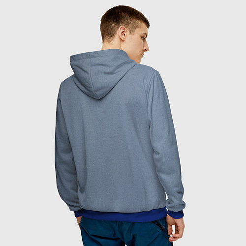 Мужская толстовка Хищный динозавр Dino Z / 3D-Синий – фото 4