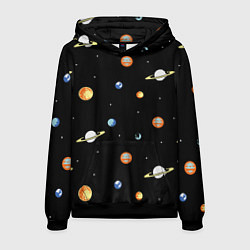 Мужская толстовка Планеты в космосе