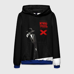 Толстовка-худи мужская Мумий Тролль ВОСТОК X CЕВЕРОЗАПАД, цвет: 3D-синий