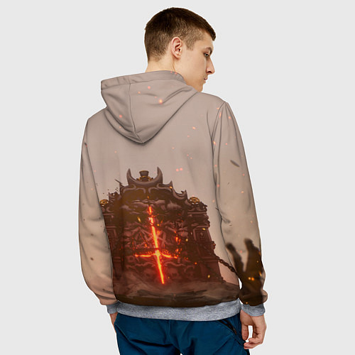 Мужская толстовка DOOM ДУМ Z / 3D-Меланж – фото 4