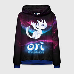 Толстовка-худи мужская Ori and the Will of the Wisps, цвет: 3D-синий