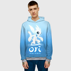 Толстовка-худи мужская Ori and the Will of the Wisps, цвет: 3D-меланж — фото 2