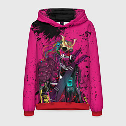 Толстовка-худи мужская CYBERPUNK 2077 DEMON Z, цвет: 3D-красный