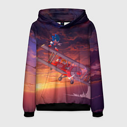 Толстовка-худи мужская AMY ROSE SONIC СОНИК Z, цвет: 3D-черный