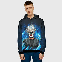 Толстовка-худи мужская Boris Brejcha Blue, цвет: 3D-черный — фото 2