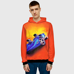 Толстовка-худи мужская Hot Wheels Хот Вилс, цвет: 3D-черный — фото 2