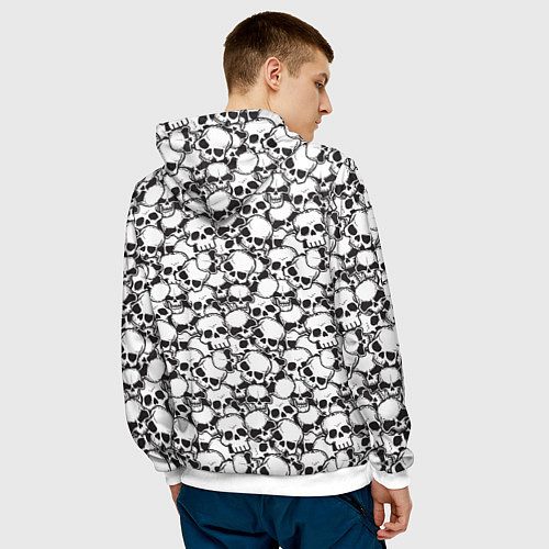 Мужская толстовка Смерть / 3D-Белый – фото 4