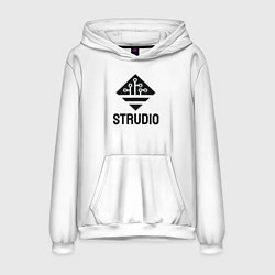Мужская толстовка Strudio logo white