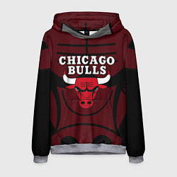 Мужская толстовка CHICAGO BULLS ЧИКАГО БУЛЛС НА ФОНЕ