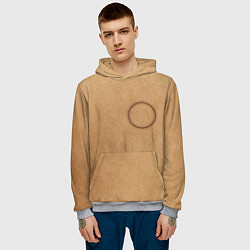 Толстовка-худи мужская Круг Игра в кальмара, цвет: 3D-меланж — фото 2
