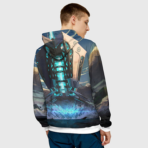 Мужская толстовка APEX Legends boom / 3D-Белый – фото 4