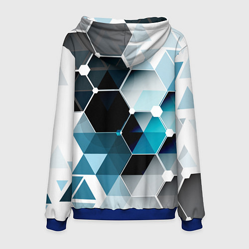 Мужская толстовка Абстракция FLO / 3D-Синий – фото 2
