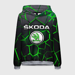 Мужская толстовка Skoda 3D плиты с подсветкой