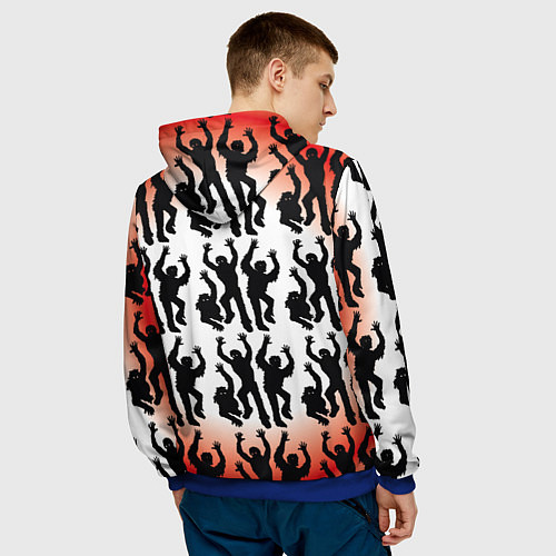 Мужская толстовка HORROR Z / 3D-Синий – фото 4