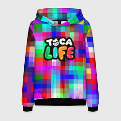 Толстовка-худи мужская Toca Life: Pixels, цвет: 3D-черный